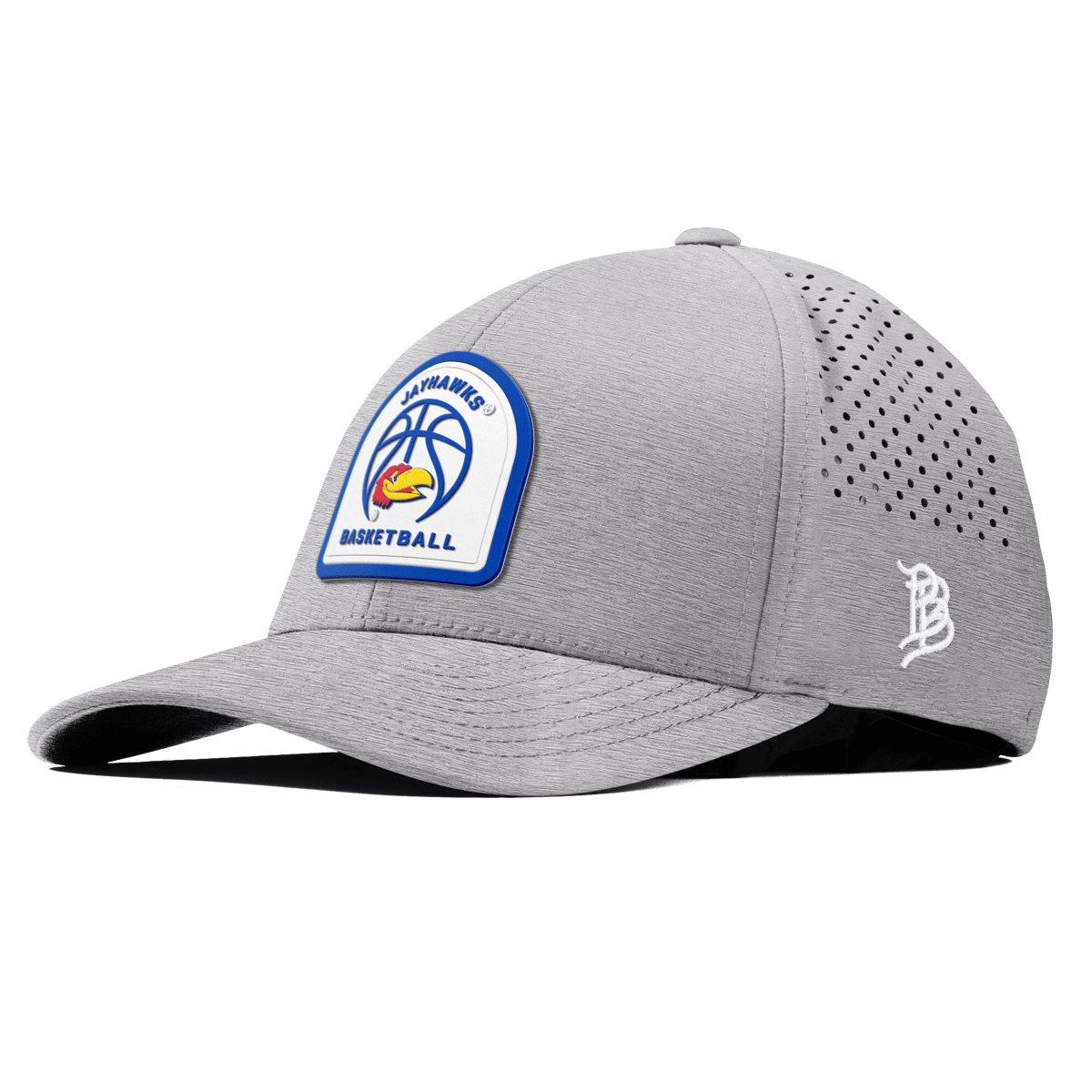 University of Kansas "Kansas Basketball" Curved Performance Heather Gray