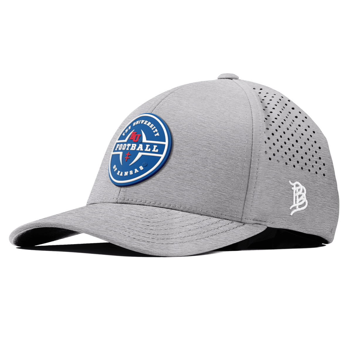 University of Kansas "Kansas Football Legacy" Curved Performance Heather Gray