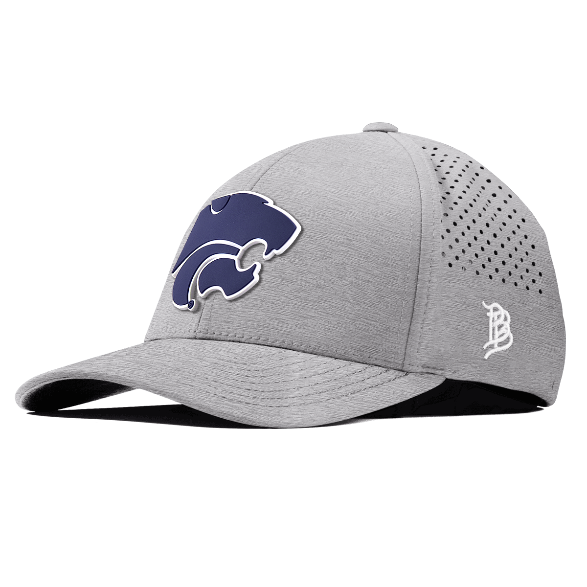 Kansas State "Kansas State Team Logo" Curved Performance Heather Gray