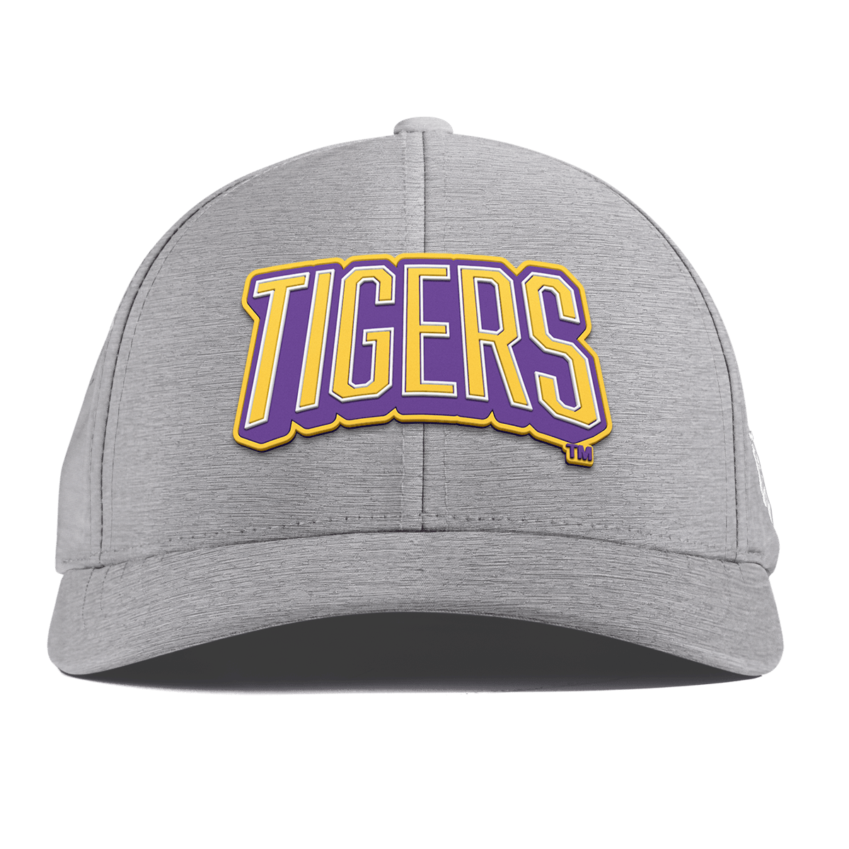Louisiana State University "LSU Tigers Block" Curved Performance Heather Gray