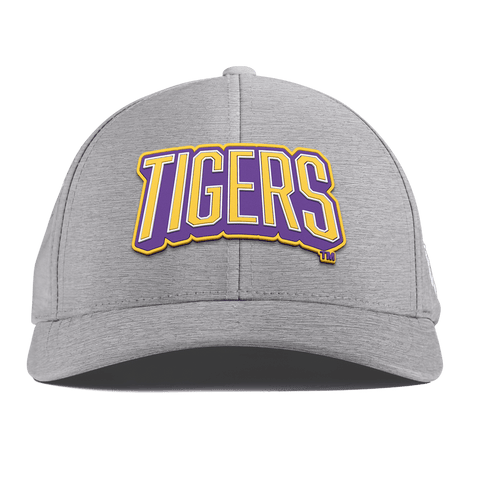 Louisiana State University "LSU Tigers Block" Curved Performance Heather Gray