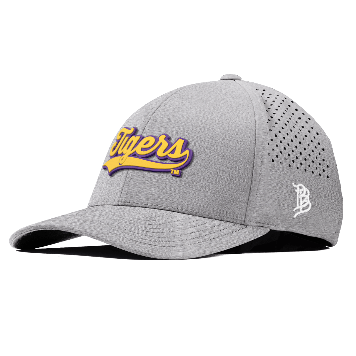 Louisiana State University "LSU Tigers Script" Curved Performance Heather Gray