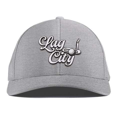 Lag City Script Curved Performance Heather Gray