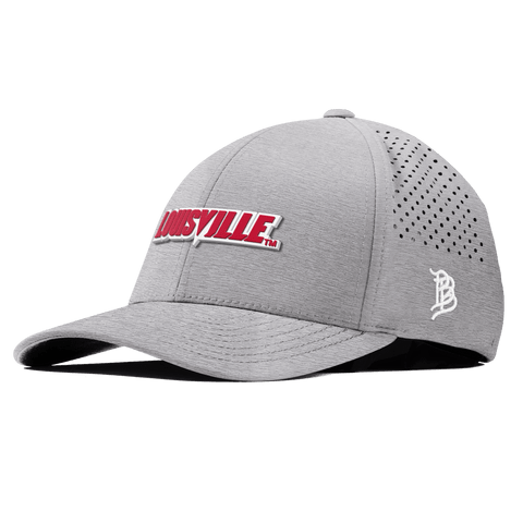 University of Louisville "Louisville Block" Curved Performance Heather Gray