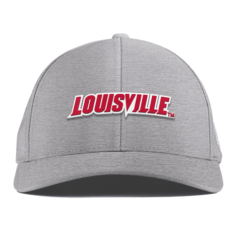University of Louisville "Louisville Block" Curved Performance Heather Gray