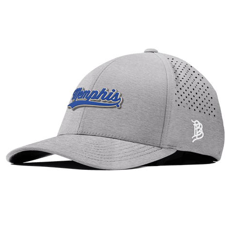 University of Memphis "Memphis Script" Curved Performance Heather Gray
