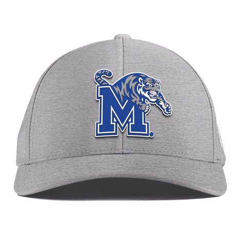 University of Memphis "Memphis Team Logo" Curved Performance Heather Gray
