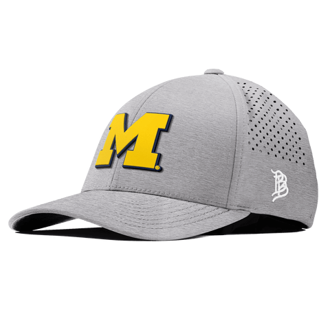 University of Michigan "Michigan Block" Curved Performance Heather Gray