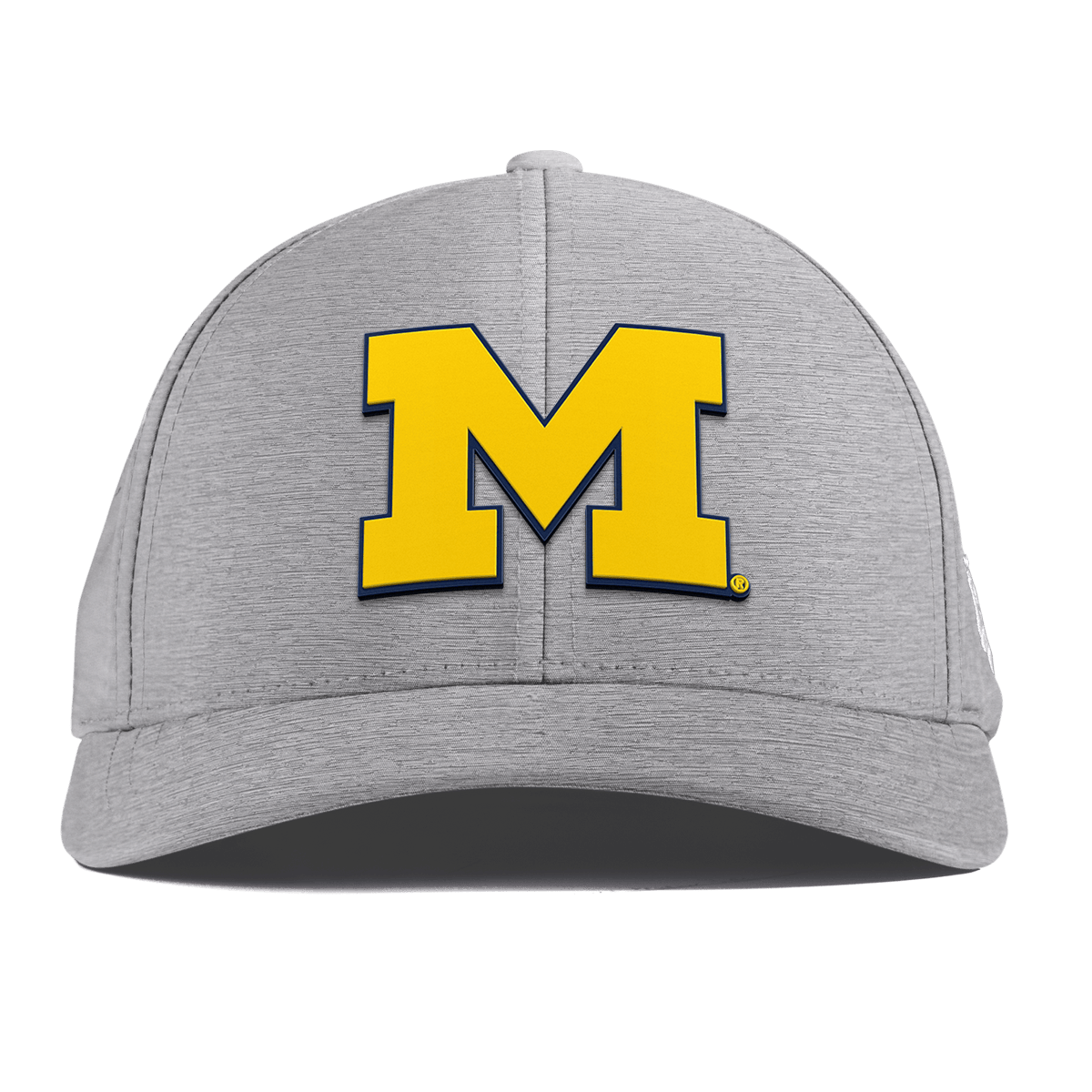 University of Michigan "Michigan Block" Curved Performance Heather Gray