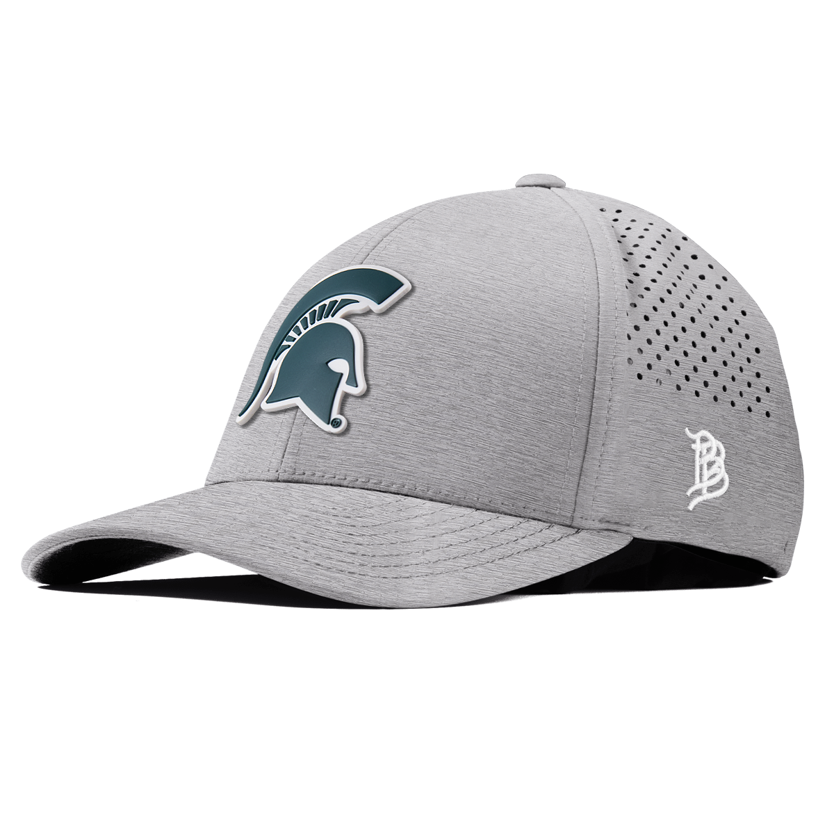 Michigan State University "Michigan State Spartan" Curved Performance Heather Gray