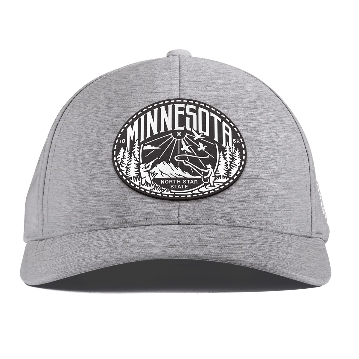Minnesota Traveler Curved Performance Heather Gray