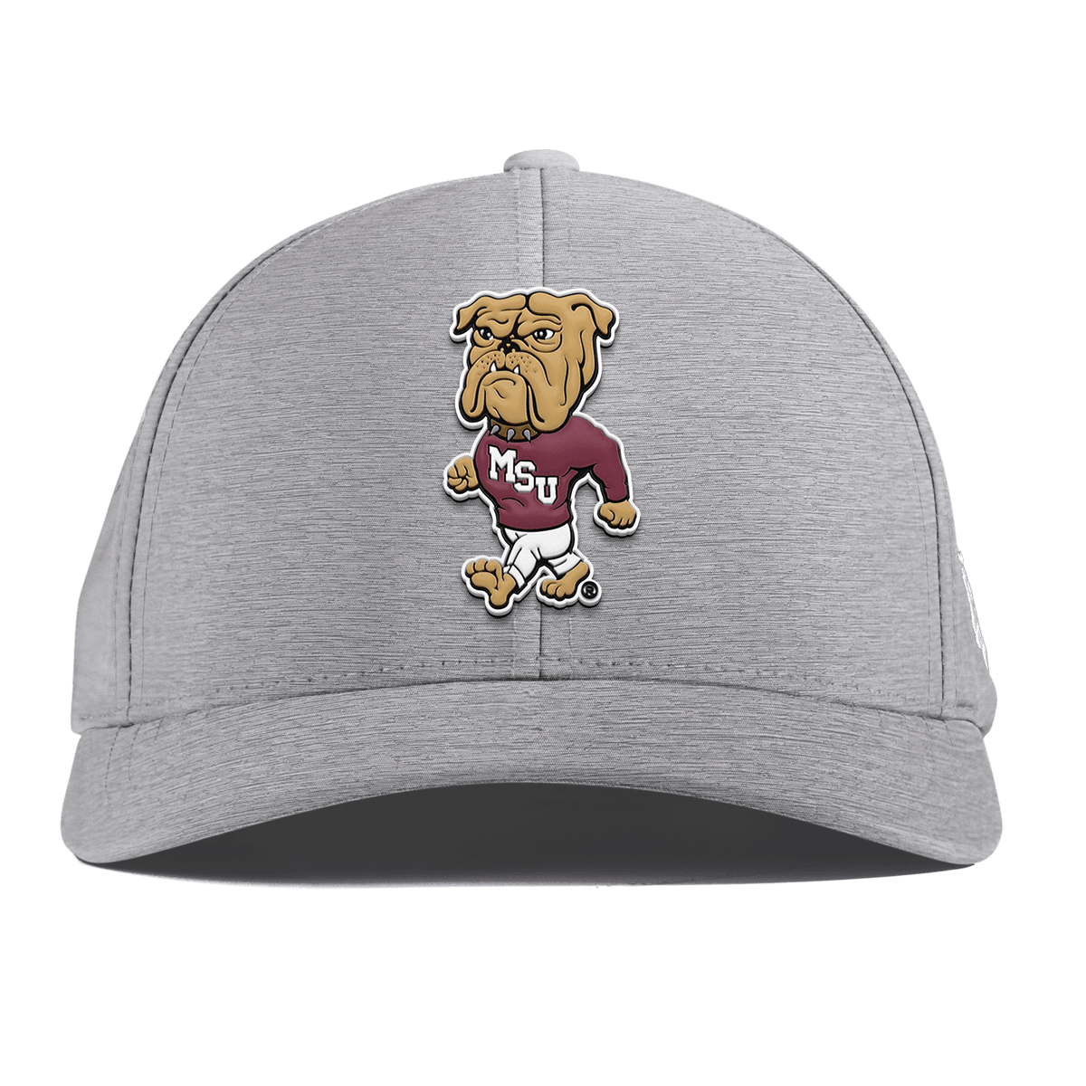 Mississippi State University "Mississippi State Bully" Curved Performance Heather Gray