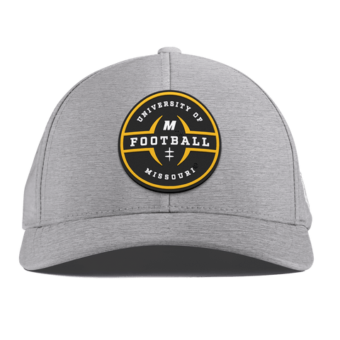 University of Missouri "Mizzou Football" Curved Performance Heather Gray