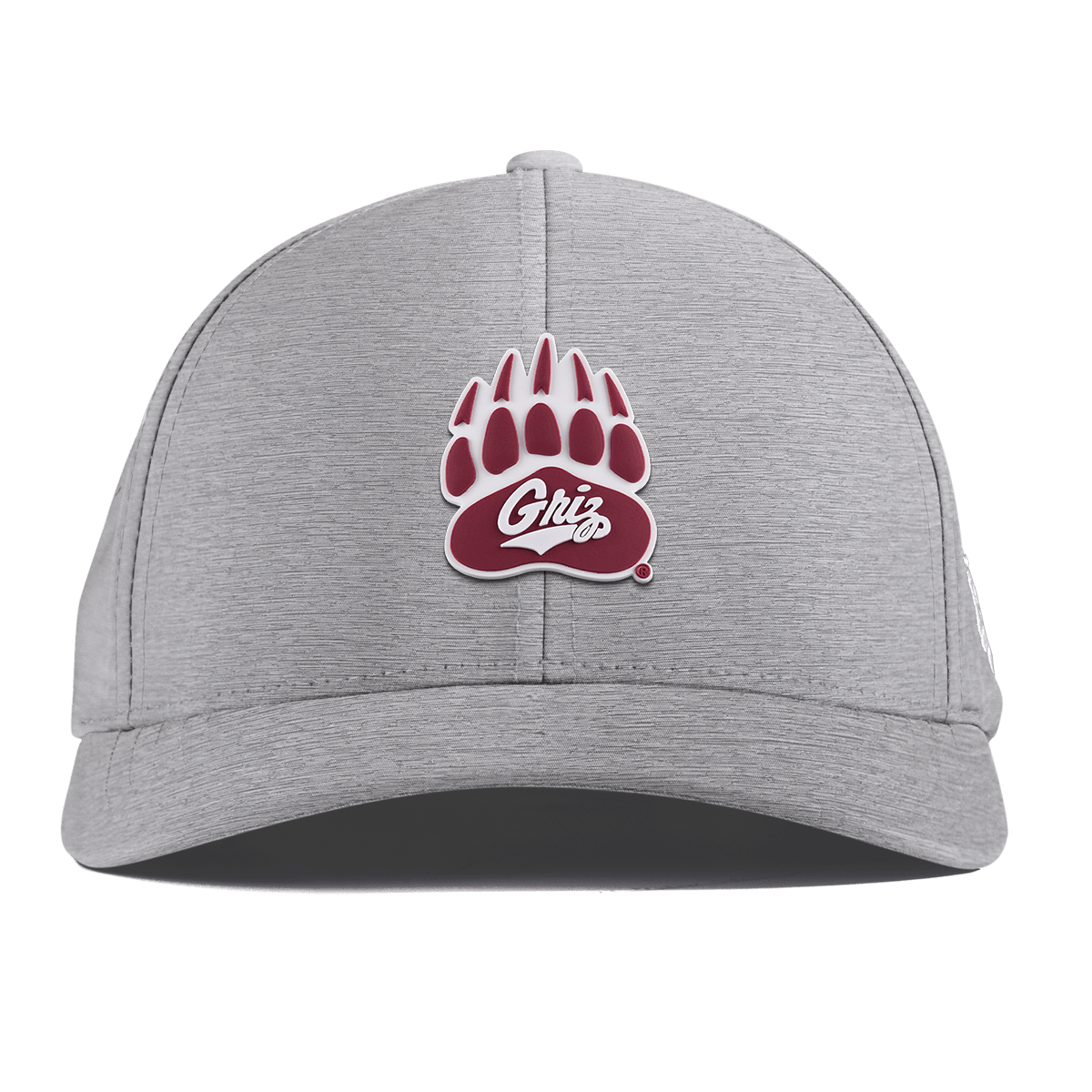University of Montana "Montana Grizz" Curved Performance Heather Gray