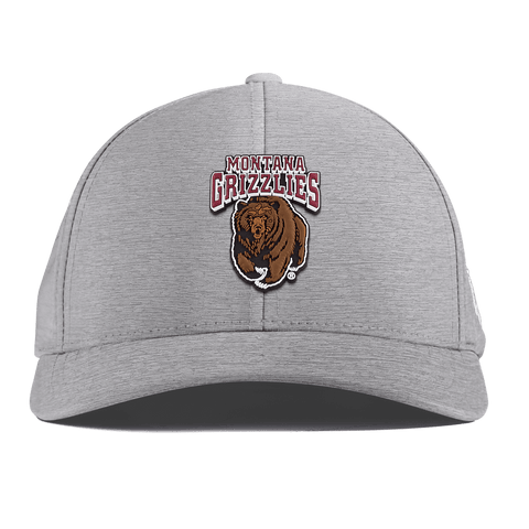 University of Montana "Montana Grizzlies Team Logo" Curved Performance Heather Gray