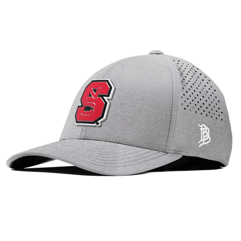 North Carolina State "NC State Block" Curved Performance Heather Gray