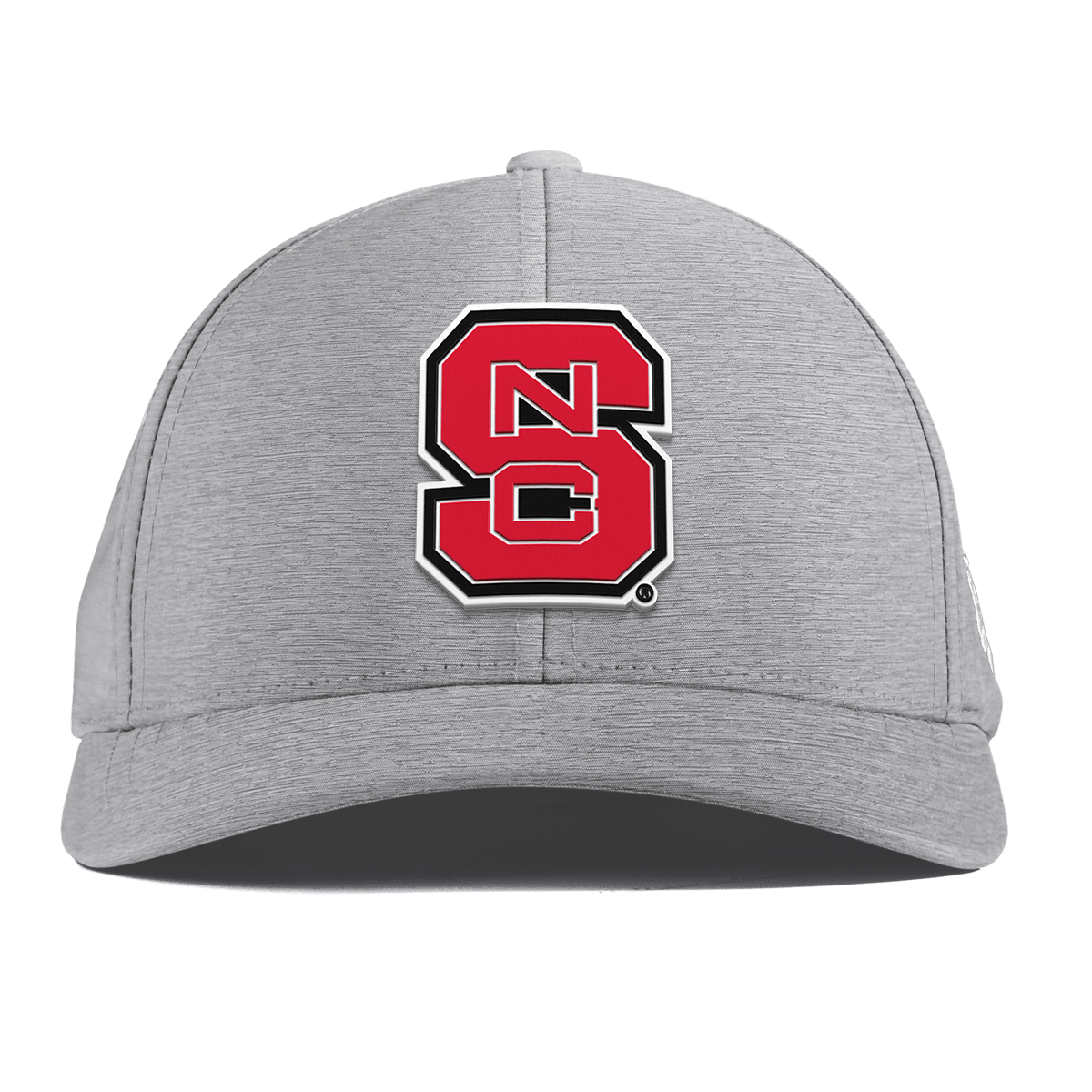 North Carolina State "NC State Block" Curved Performance Heather Gray