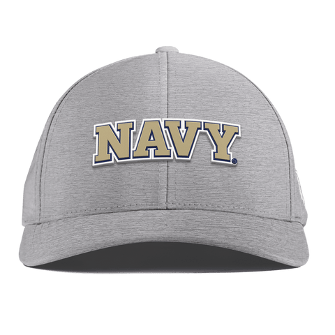United States Naval Academy "Naval Academy Block" Curved Performance Heather Gray