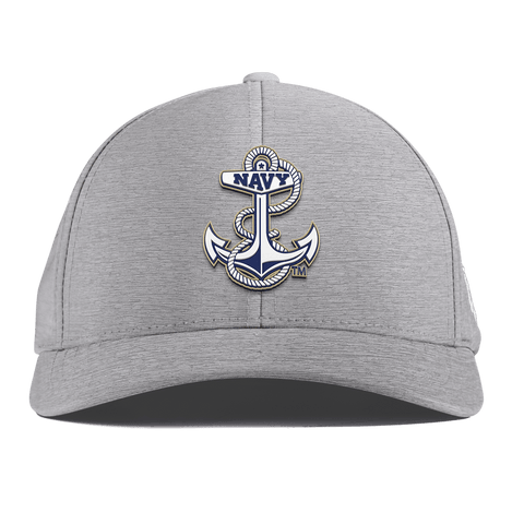United States Naval Academy "Naval Academy Midshipman" Curved Performance Heather Gray