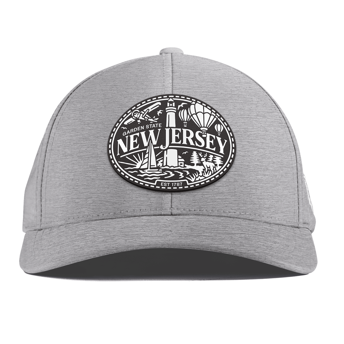 New Jersey Traveler Curved Performance Heather Gray