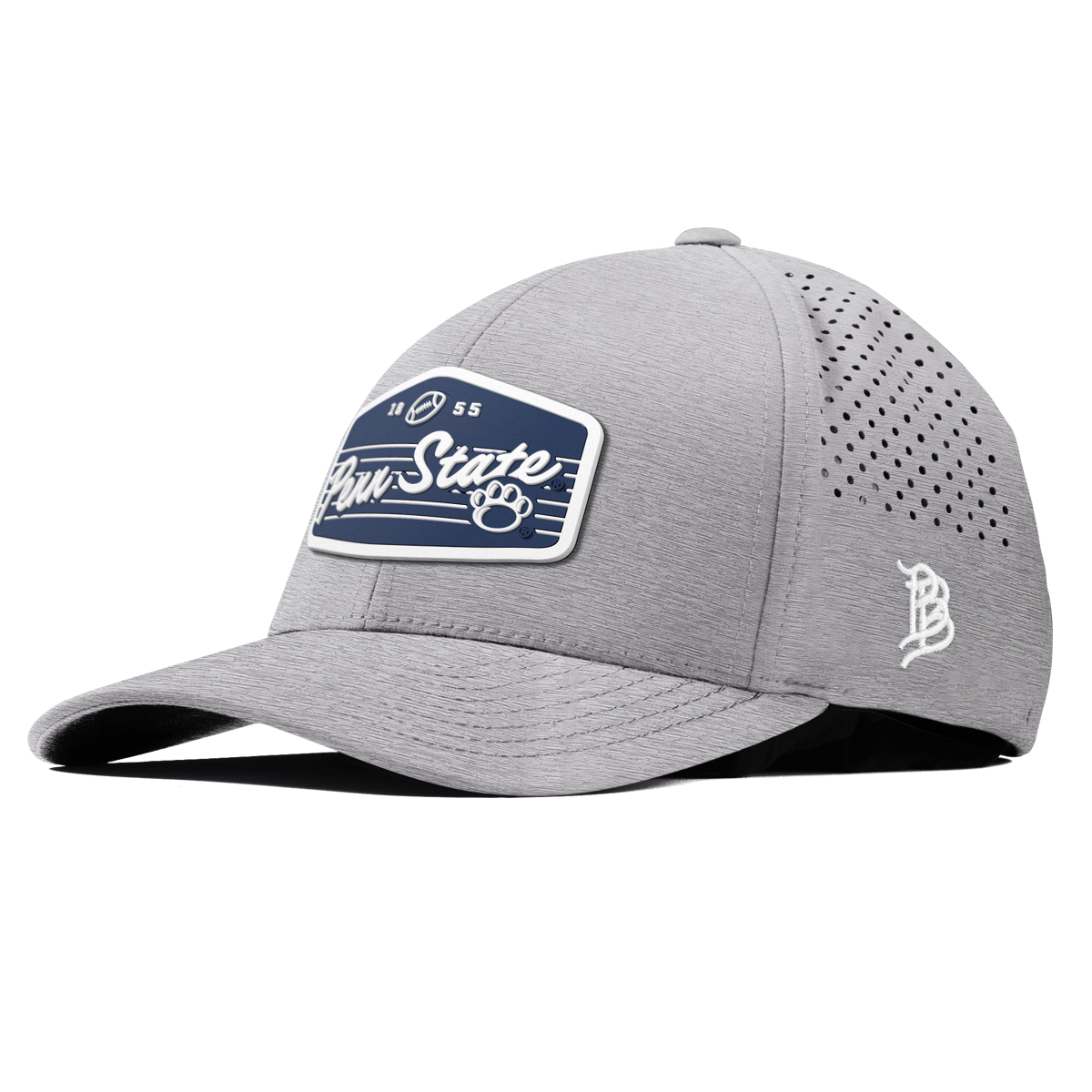 Penn State University "Nittany Lions Football" Curved Performance Heather Gray
