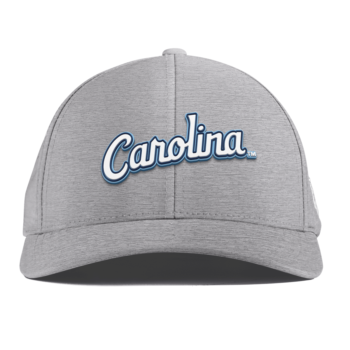 University of North Carolina "North Carolina Script" Curved Performance Heather Gray