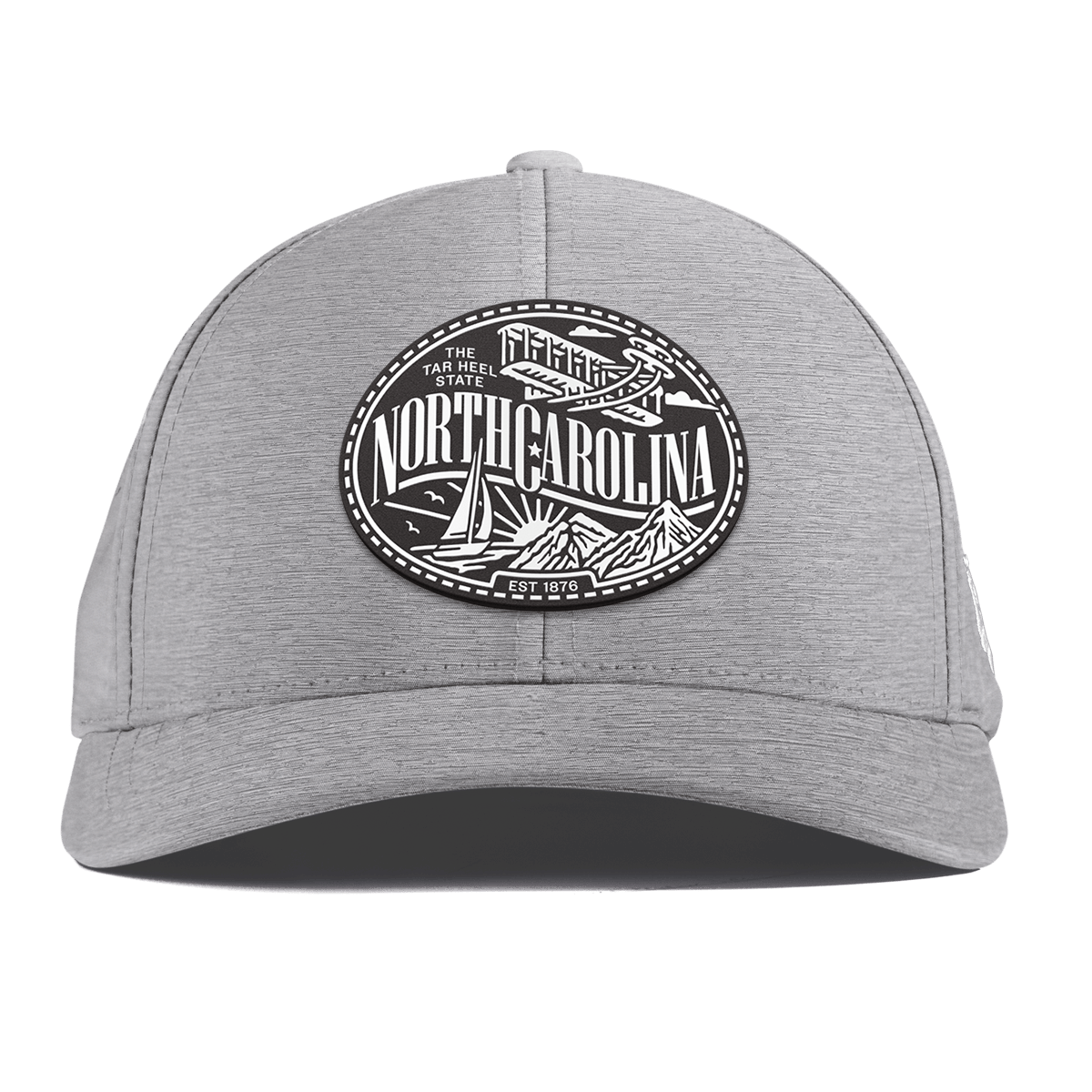 North Carolina Traveler Curved Performance Heather Gray