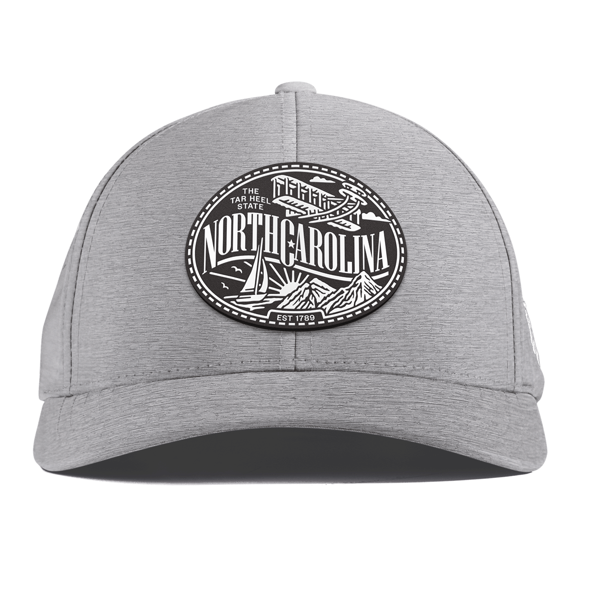 North Carolina Traveler Curved Performance Heather Gray
