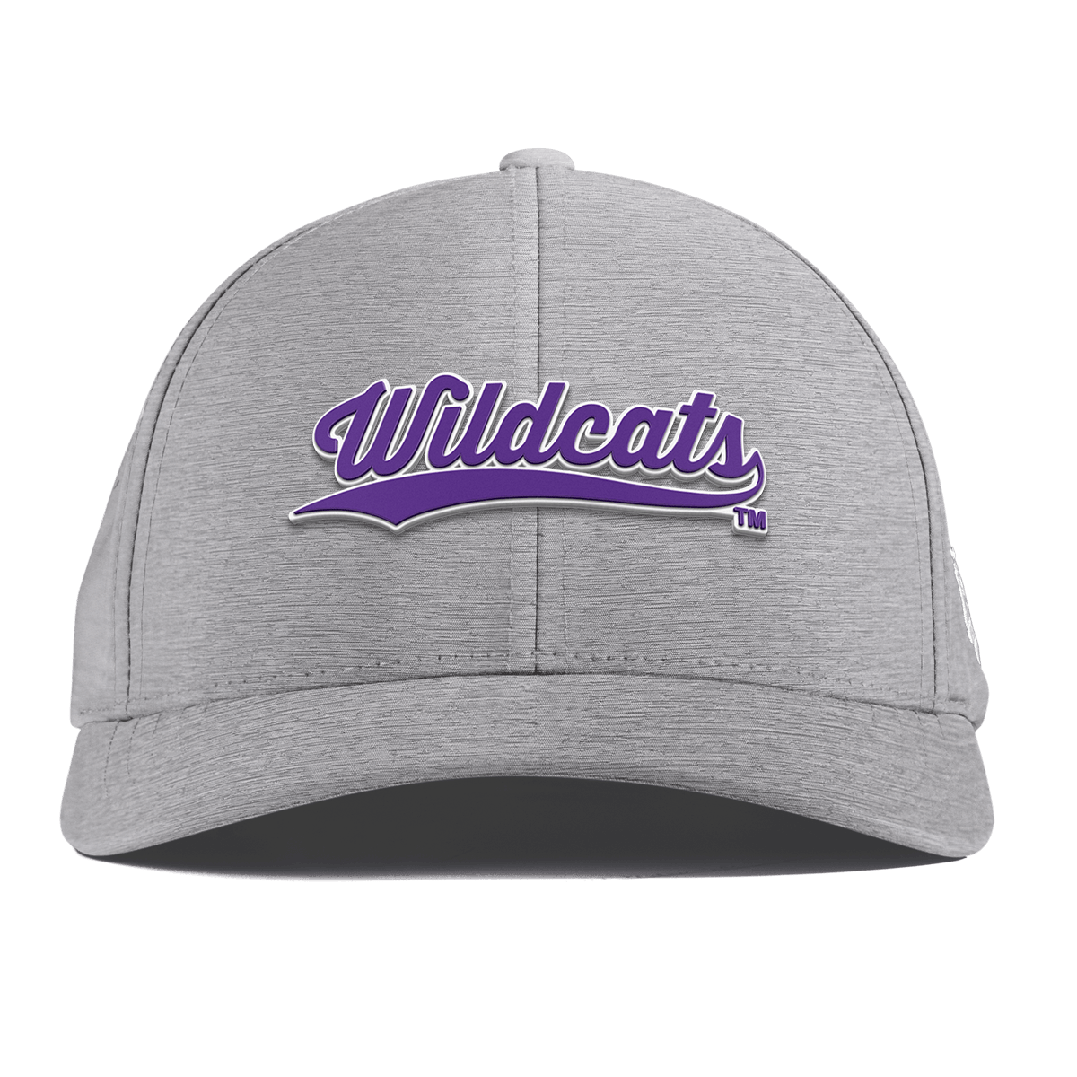Northwestern University "Northwestern Wildcats Script" Curved Performance Heather Gray