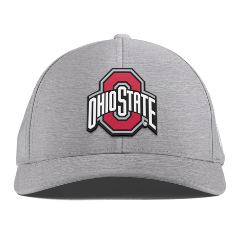 Ohio State University "Ohio State Gray Team Logo" Curved Performance Heather Gray