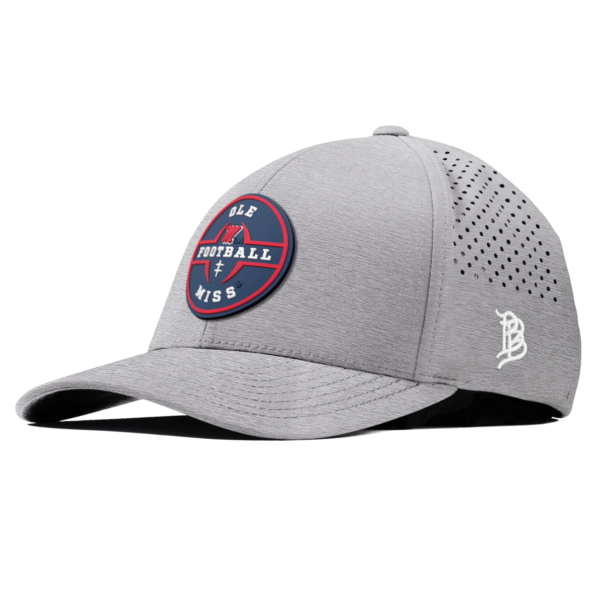 University of Mississippi "Ole Miss Football Legacy" Curved Performance Heather Gray