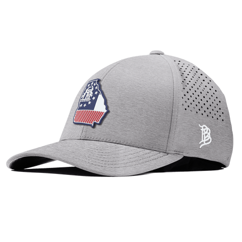 Georgia Patriot Series Curved Performance Heather Gray 