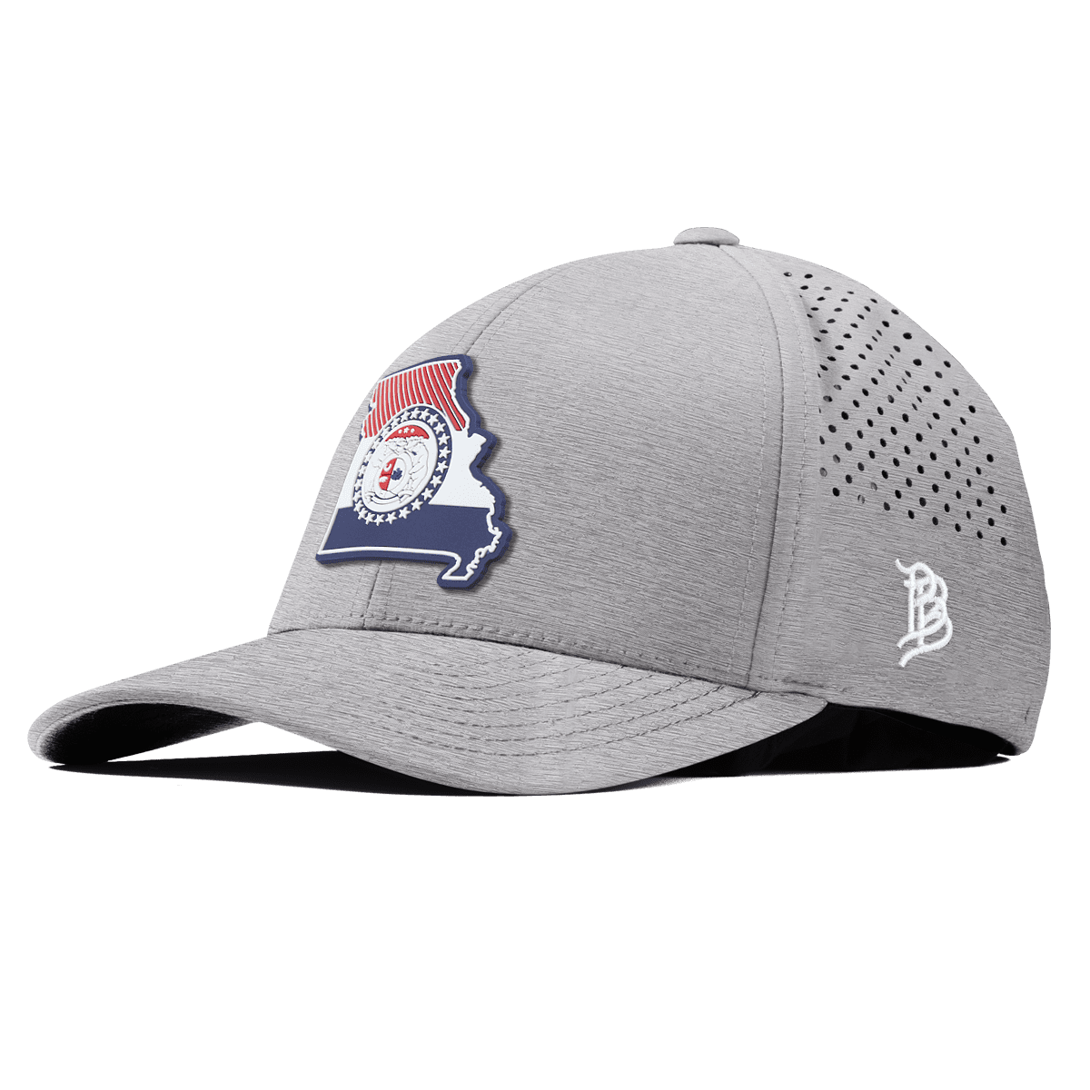Missouri Patriot Series Curved Performance Heather Gray 