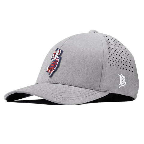 New Jersey Patriot Series Curved Performance Heather Gray