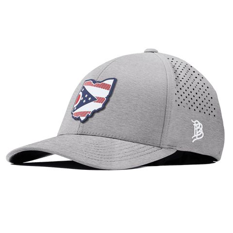 Ohio Patriot Series Curved Performance Heather Gray