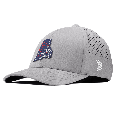 Rhode Island Patriot Series Curved Performance Heather Gray