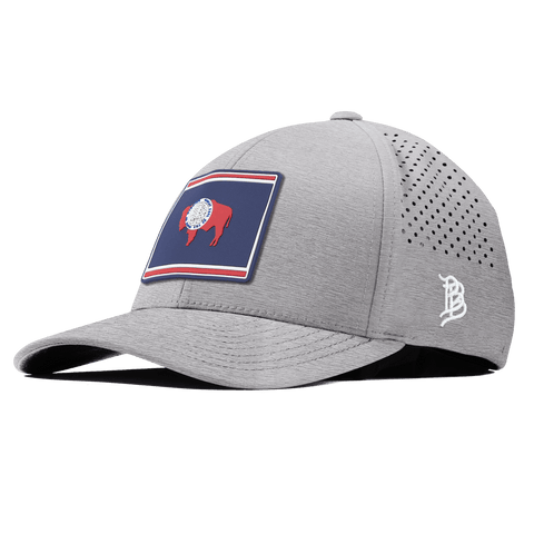 Wyoming Patriot Series Curved Performance Heather Gray