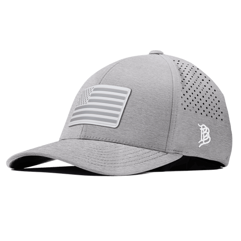 Heritage Old Glory Curved Performance Heather Gray