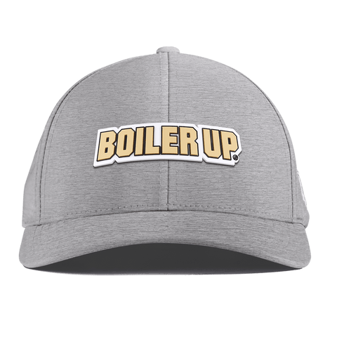 Purdue University "Purdue Boiler Up" Curved Performance Heather Gray