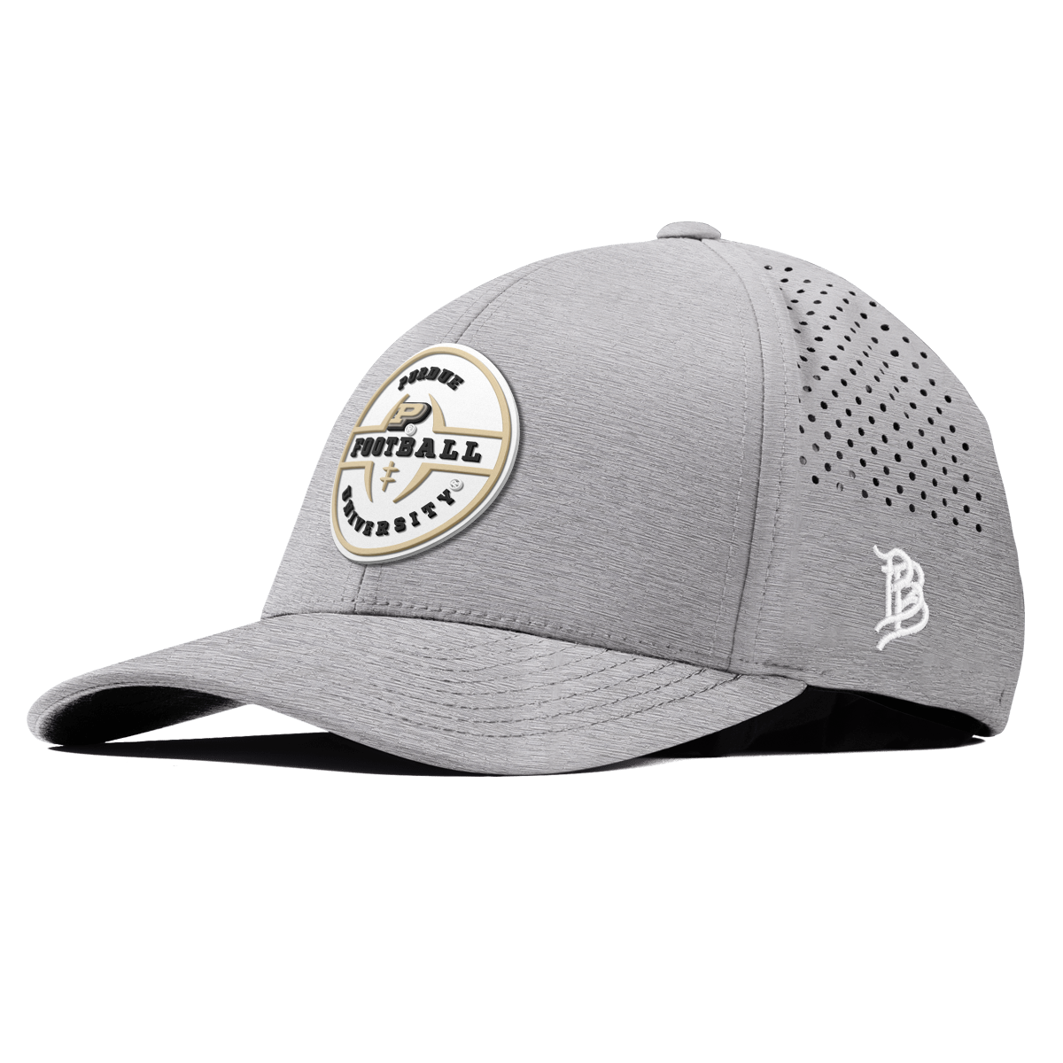 Purdue University "Purdue Football Legacy" Curved Performance Heather Gray