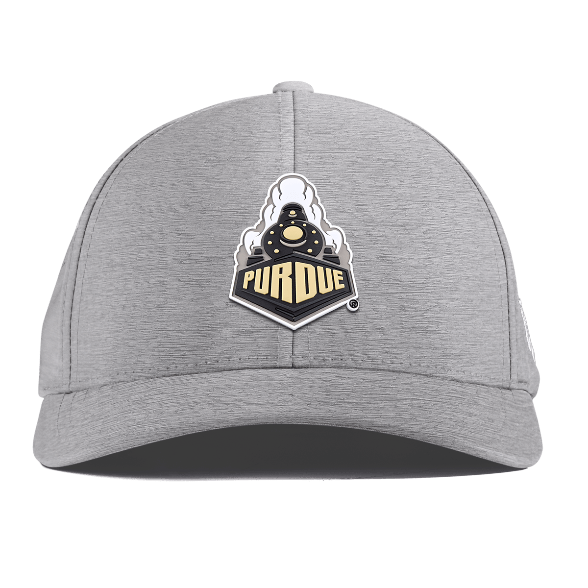Purdue University "Purdue Team Logo" Curved Performance Heather Gray