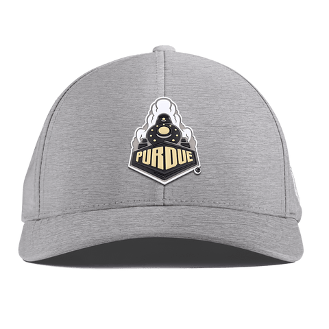 Purdue University "Purdue Team Logo" Curved Performance Heather Gray