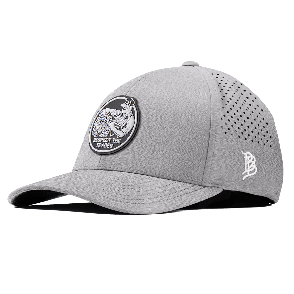 Respect The Trades Mechanic Curved Performance Heather Gray