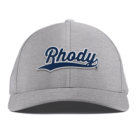 University of Rhode Island "Rhody Script" Curved Performance Heather Gray