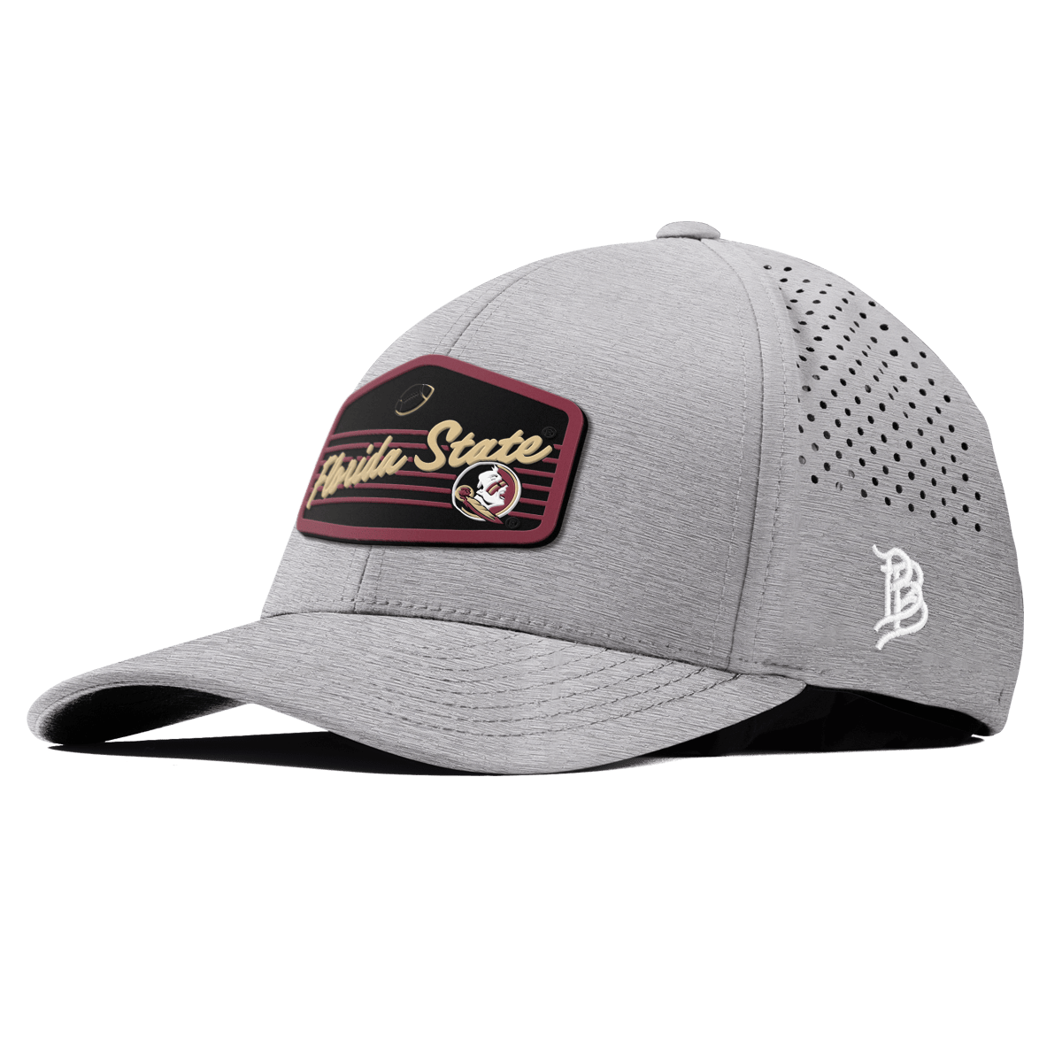 Florida State University "Seminole Football" Curved Performance Heather Gray