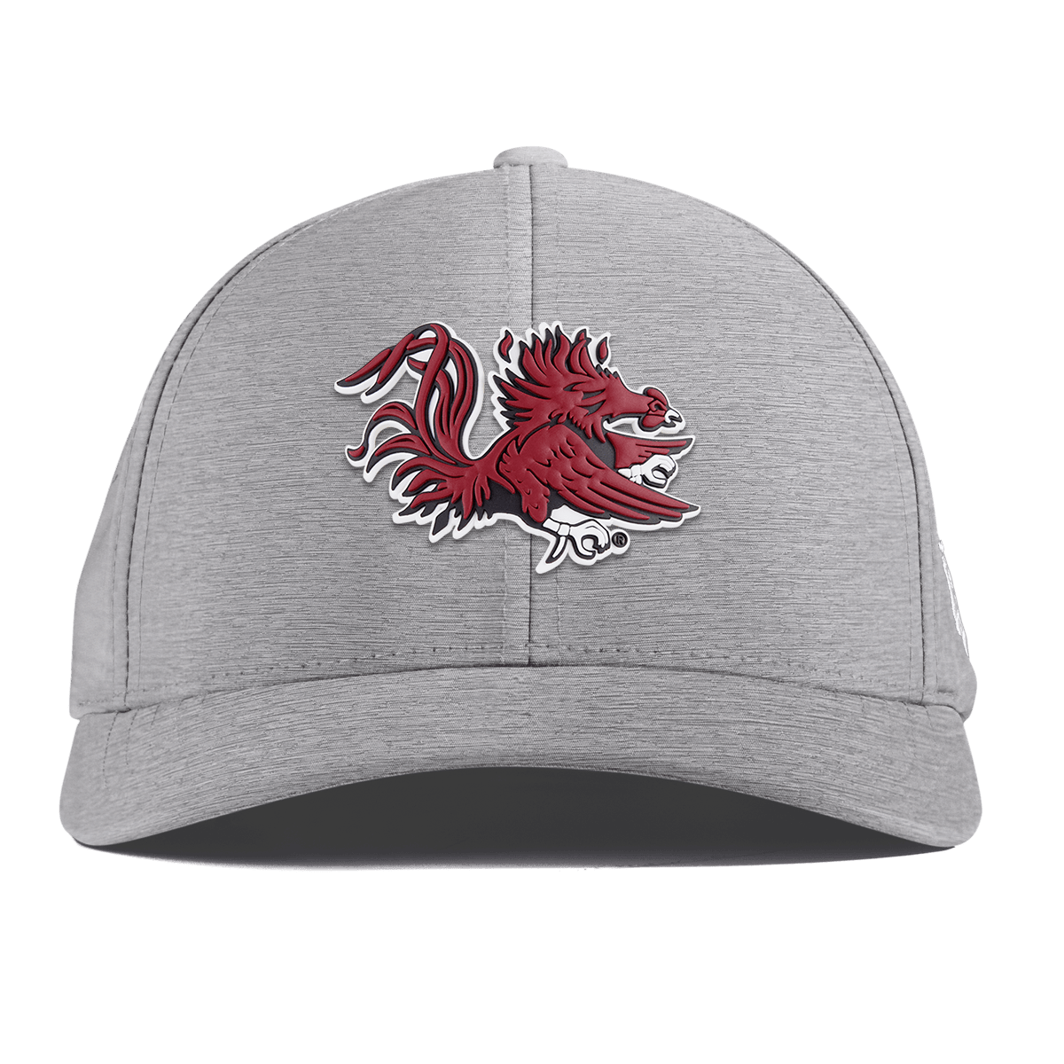 University of South Carolina "Sir Big Spur Logo" Curved Performance Heather Gray