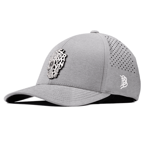 Sleep When You're Dead Skull Curved Performance Heather Gray