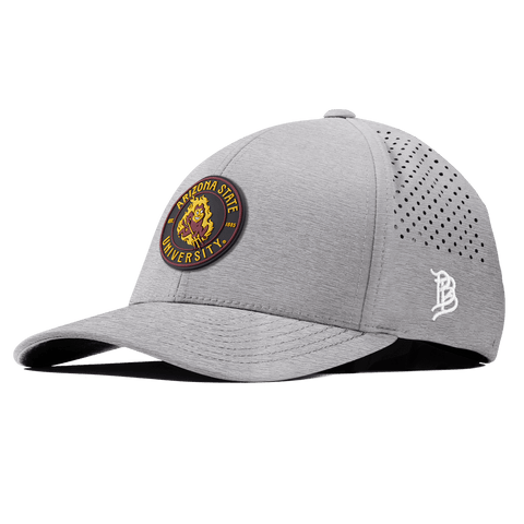 Arizona State University "Sparky's Legacy Dark" Curved Performance Heather Gray