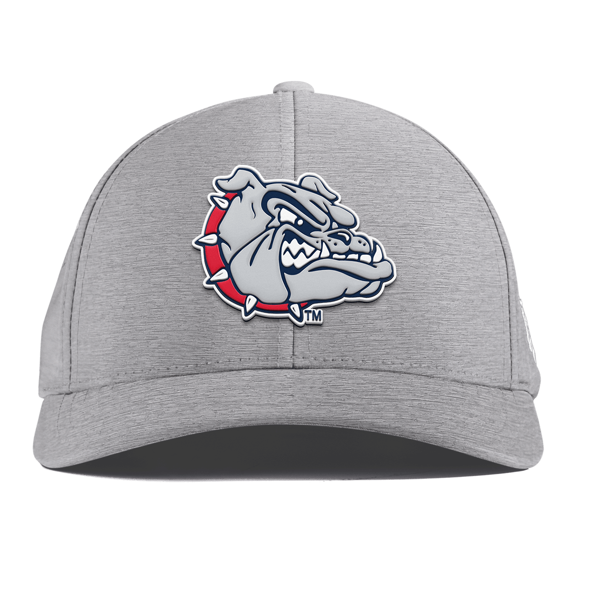Gonzaga University "Spike The Bulldog" Curved Performance Heather Gray