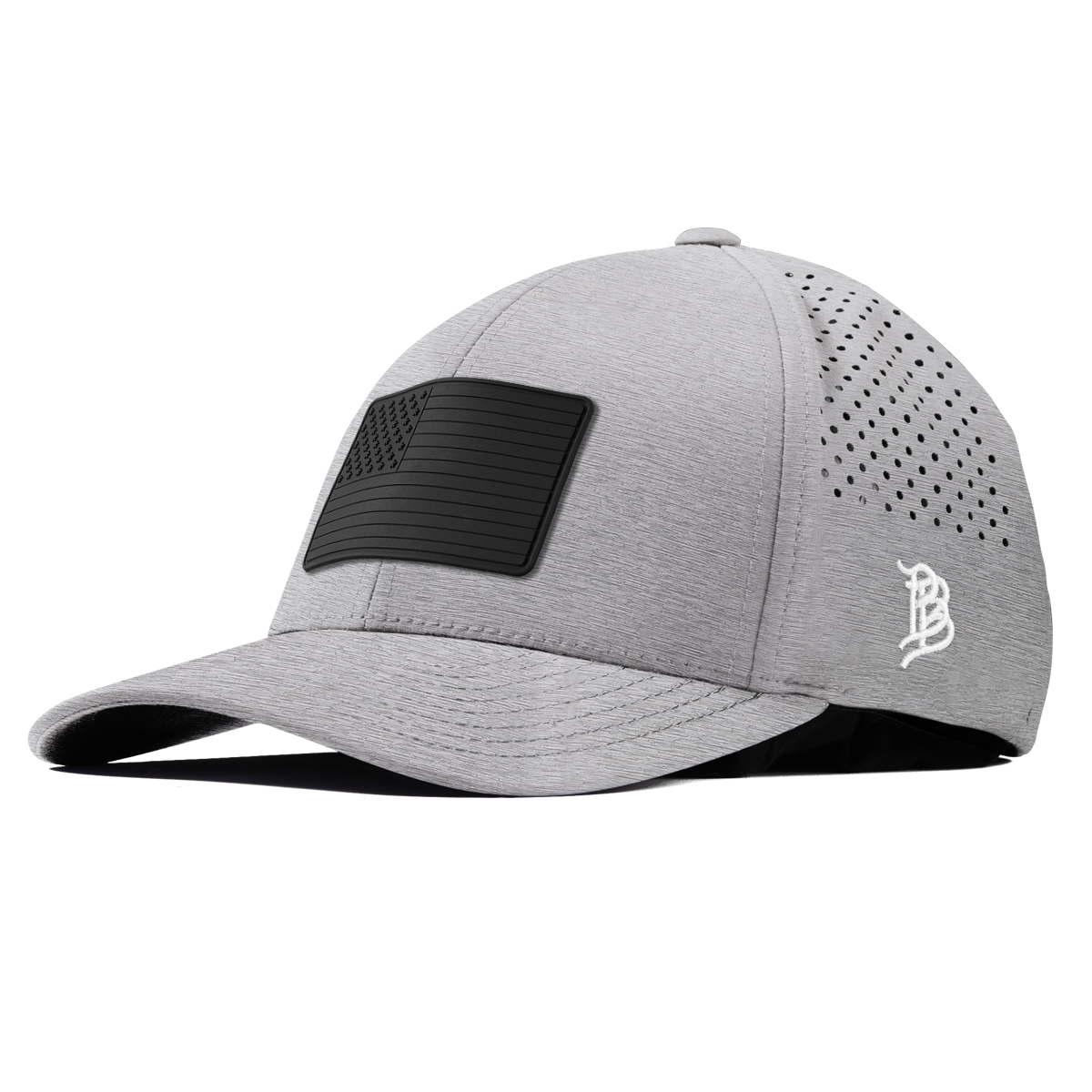 Onyx Old Glory Curved Performance Heather Gray